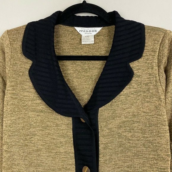 Exclusively Misook Jacket Button Up Size XXS Petite - Picture 2 of 9